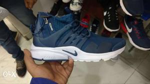 Blue-and-white Nike Running Shoe