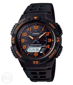 Casio Solar Powered Ana-Digi World Time Watch with 2 year