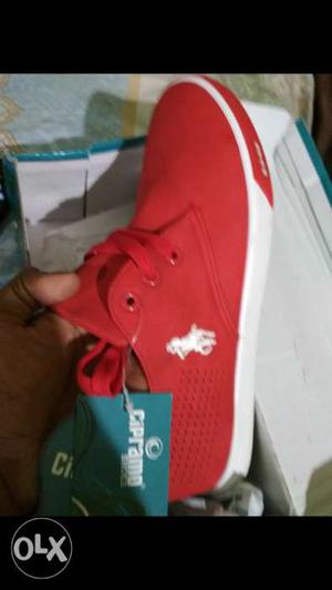 Cipramo branded red shoes