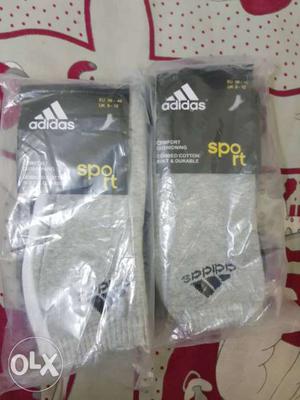 Gray Adidas Socks Pack