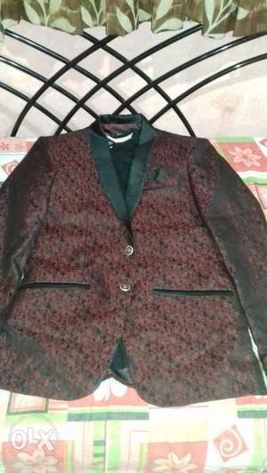 New maroon Casual blazer set 36 size.