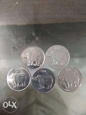 25 Paise Coins in mint condition
