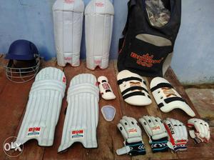A complete cricket kit(without bat) which has been used only