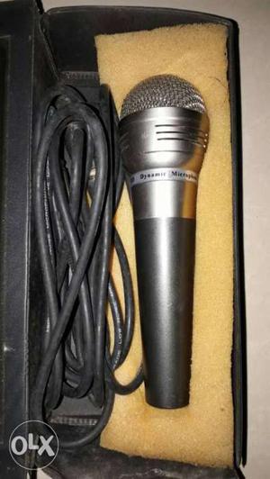 Black And Gray Highsonic Dynamic Corded Microphone With Box