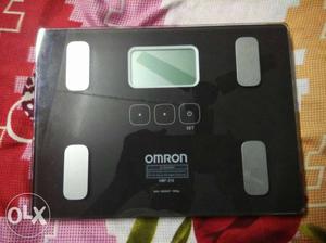 Black Omron Digital Bathroom Scale