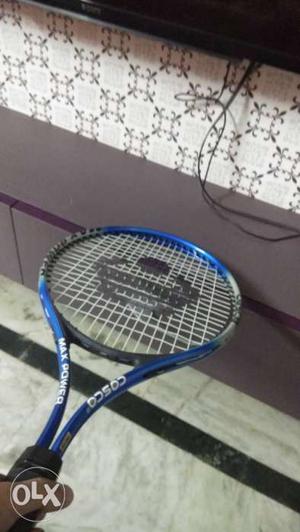 Blue And Black Cosco Tennis Racket -Cosco max power one year