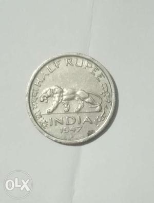 Indian Currency Rs.1/2 Paisa Year of manufacturing 