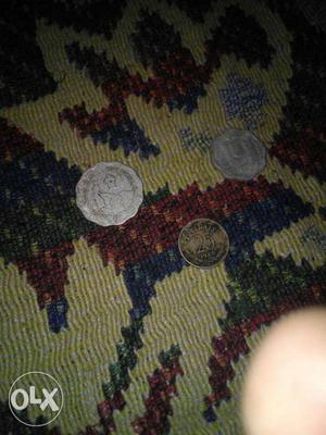 Old Several Coins 25 paisa and 10 paisa