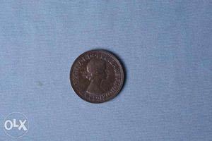 One Copper Coin of Elizabeth - II