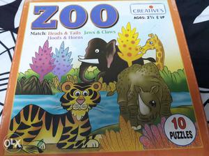 Puzzle of water animal and wild animal 3 year kida