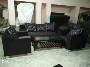 Quality center table + 5 seater sofa set