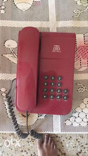 Red Desk Phone