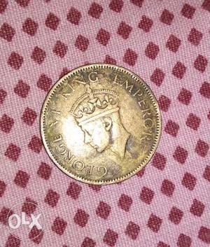 Round copper George Vi King Emperor Commemorative Coin of