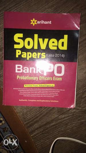 Solved Papers Bank Po Book