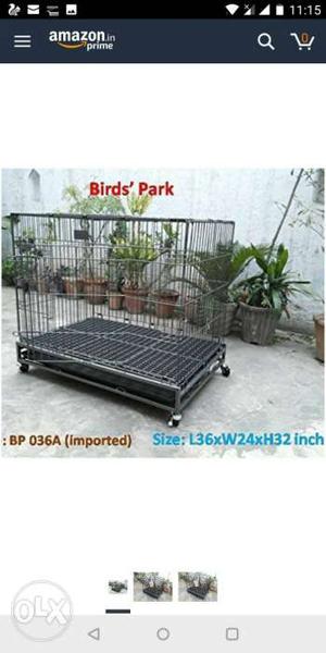Sparingly used. Dog Cage of Height And Length 3