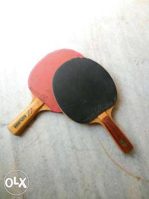 Two Red And Black Table Tennis Bat in very less price