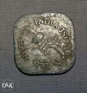 Very very old indian 5 paisa coin. Coin is of