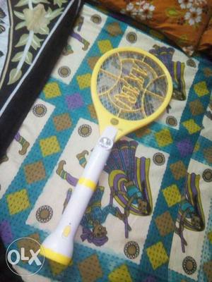 Yellow And White Electric Fly Swatter