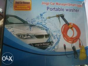 Black And Orange Portable Washer Box