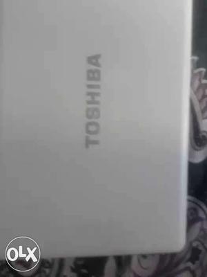White Toshiba Laptop