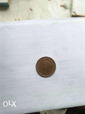 Antique coin 1/12 British Indian Anna -