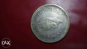 Antique coin George VI king emperor 