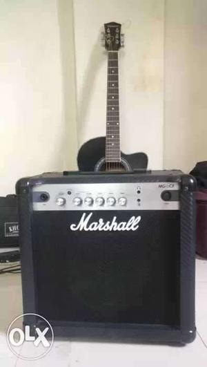 Black And Gray Marshall Guitar Amplifier