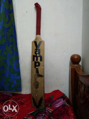 Brown And Red Vamp Cricket Bat