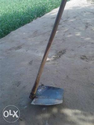 Brown Wooden Handled Shovel