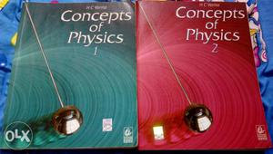 H C verma Concept of Physics 1 and 2, new
