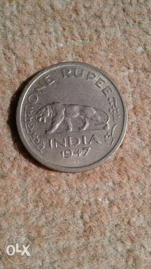 INDIA rupee silver plated george king