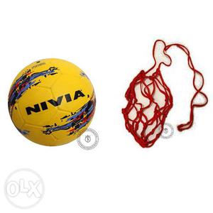Nivia Storm Football, with Carrying Net