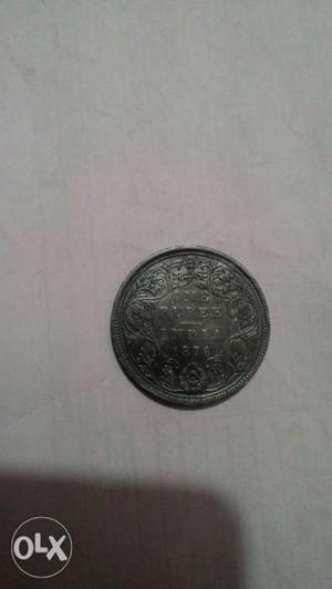 Queen victoria  one rupee coin who want to