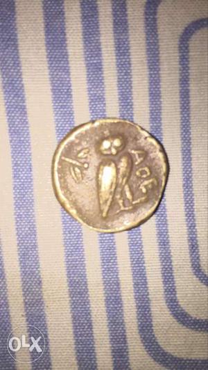 Vintage Round Silver-colored Coin