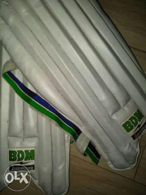 White And Green BDM Shoulder Pads