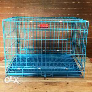 All size Blue Foldable Cage Available at