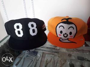 Black And Orange Snapback Caps
