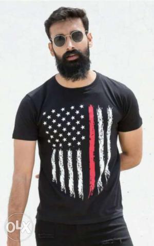 Black USA Flag T-Shirt all size All size available