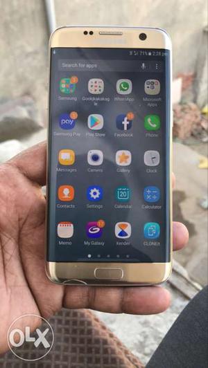 Gold S7 edge 32gb Box,charger,Handfree,Other