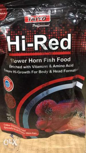 Hi-Red Flower Horn Fish Food Zip Pack