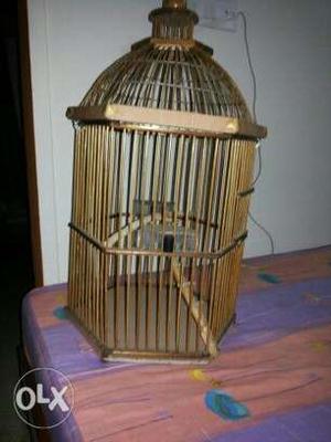 It's made out of bamboo cage for birds