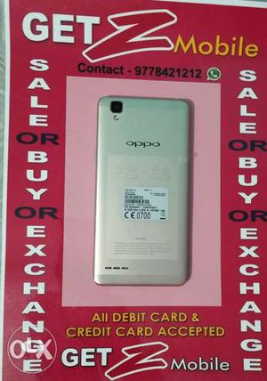 Oppo F1 Gold All accessories bill box available