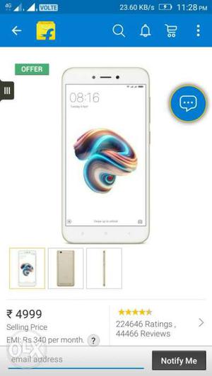 Redmi 5a unboxed item you can take directly