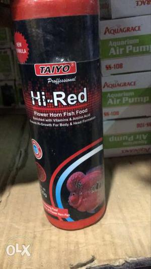 Taiyo Hi-Red Flower Horn Fish Food Can