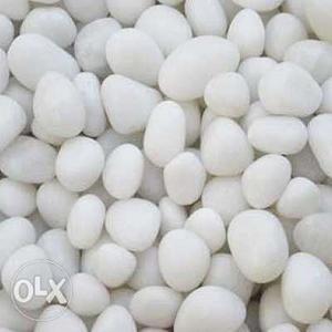 White stones (Pebbels) for aquarium.
