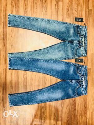 Blue Denim Narrow Cut Jeans