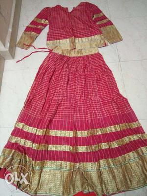 Brand new South Indian Pattern Chaniya Choli Red
