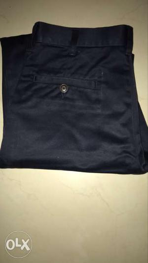 Branded 100% cotton navy blue trouser