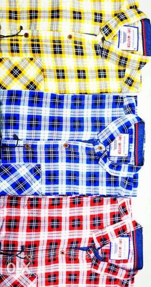 Fancy Checked 100% Cooling Cotton Shirts Smooth