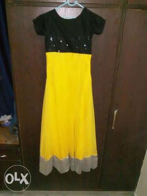 Latest yellow gown